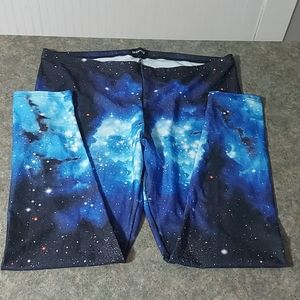 Modcloth Insanity 2X Plus Space Galaxy Leggings